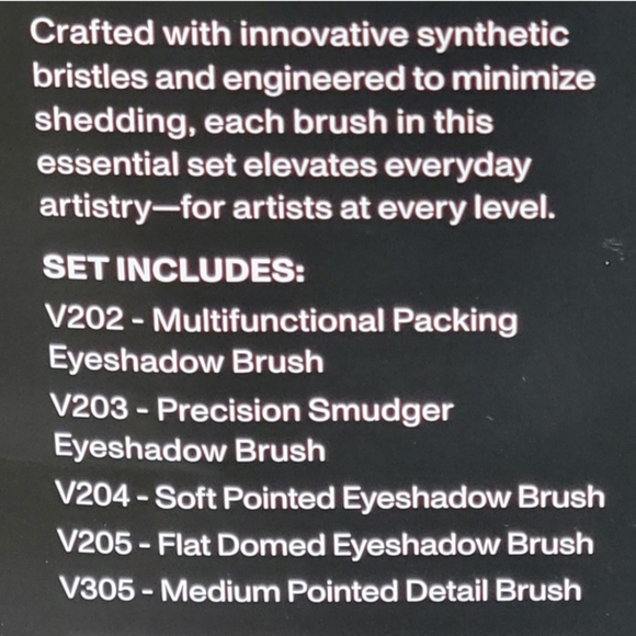 SALE Morphe Vegan Pro Eye Brush Set - Classic Black - Picture 4 of 5